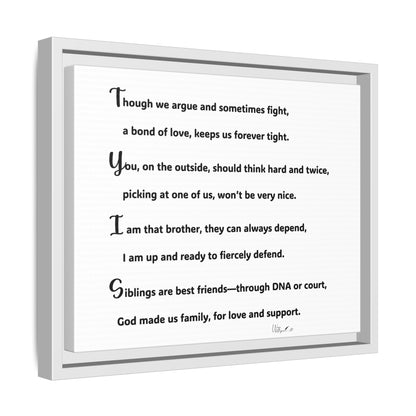 Matte Canvas, Framed (Multi-color)