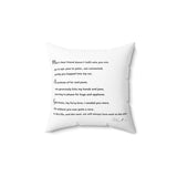 Spun Polyester Square Pillow