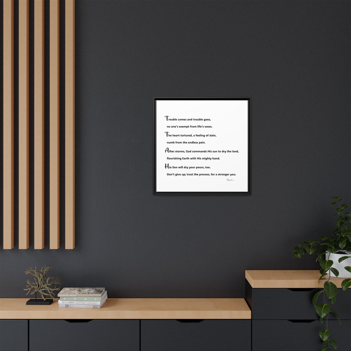 Matte Canvas, Framed (Multi-color)