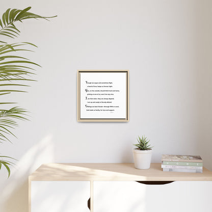 Matte Canvas, Framed (Multi-color)