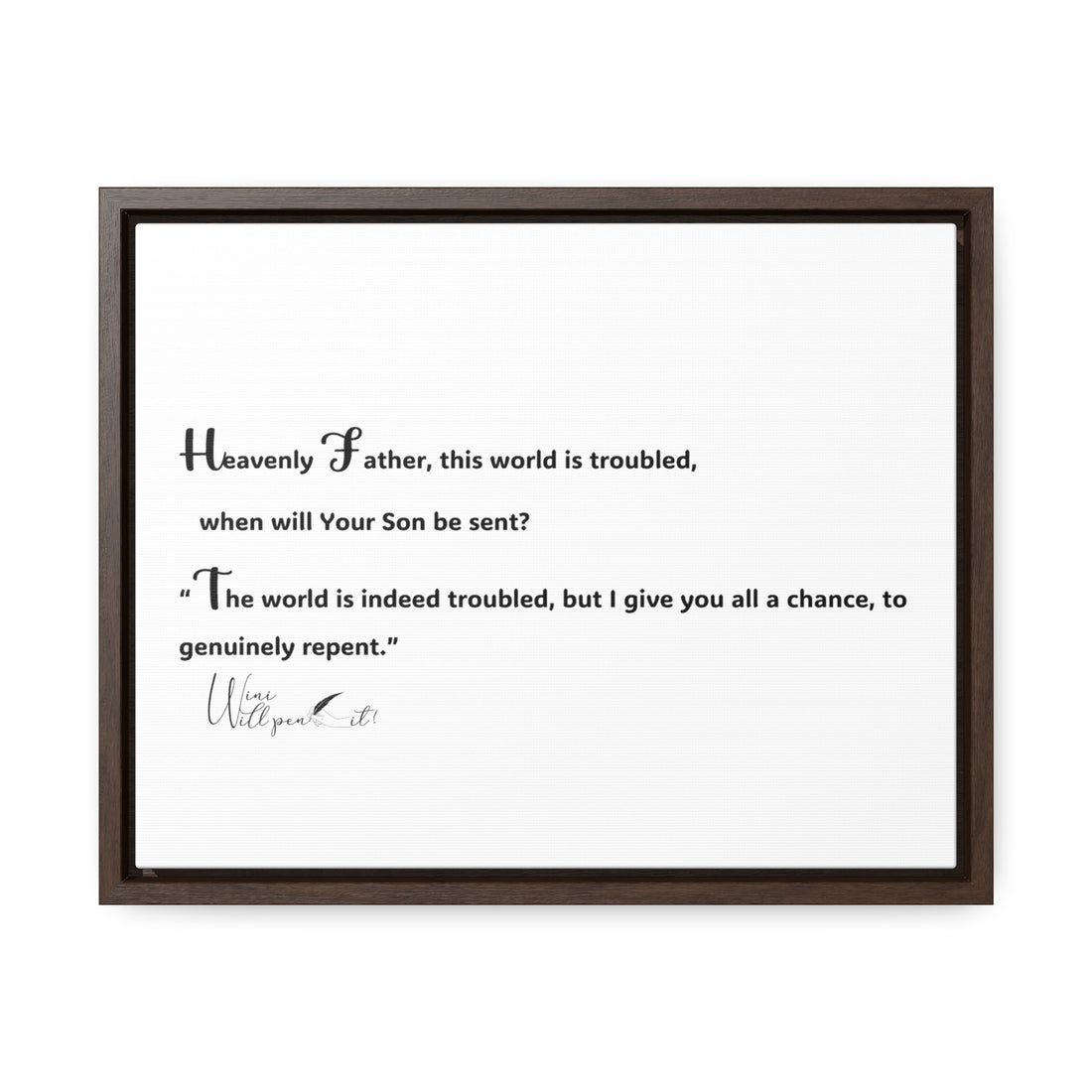 Gallery Canvas Wraps, Horizontal Frame