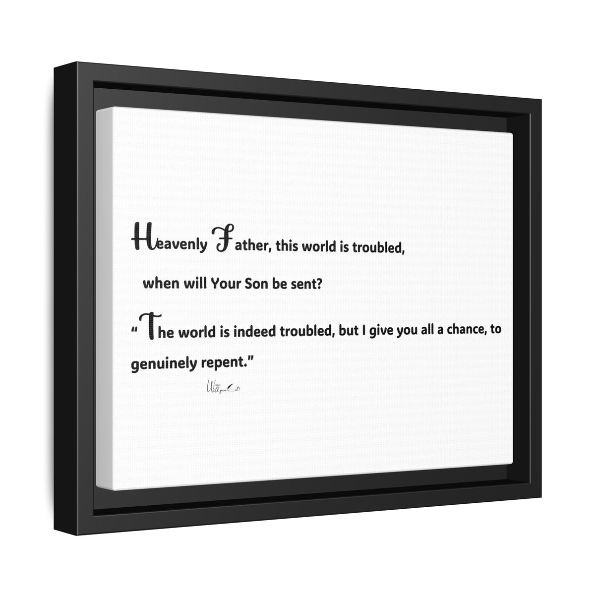 Matte Canvas, Framed (Multi-color)