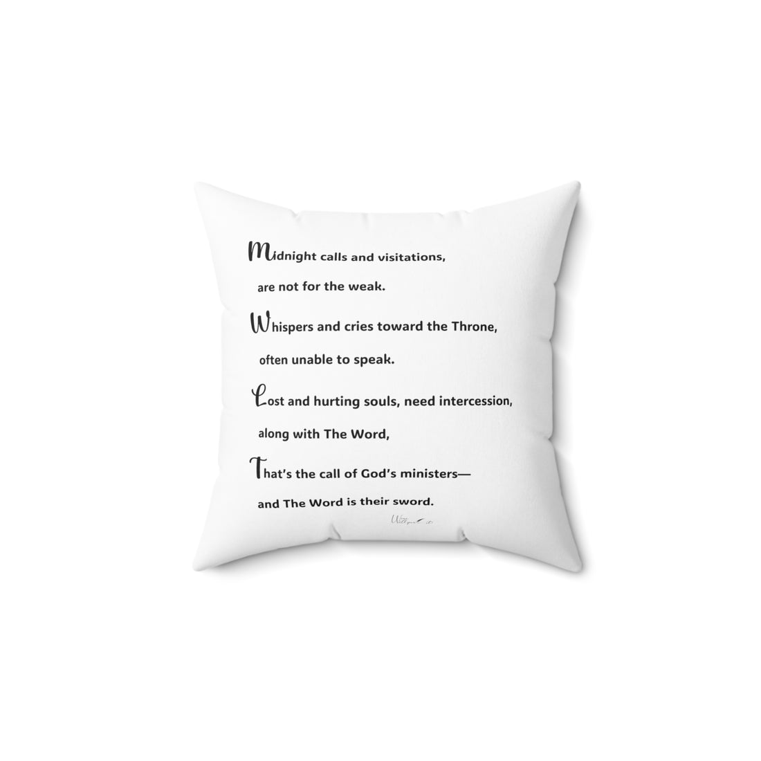Spun Polyester Square Pillow