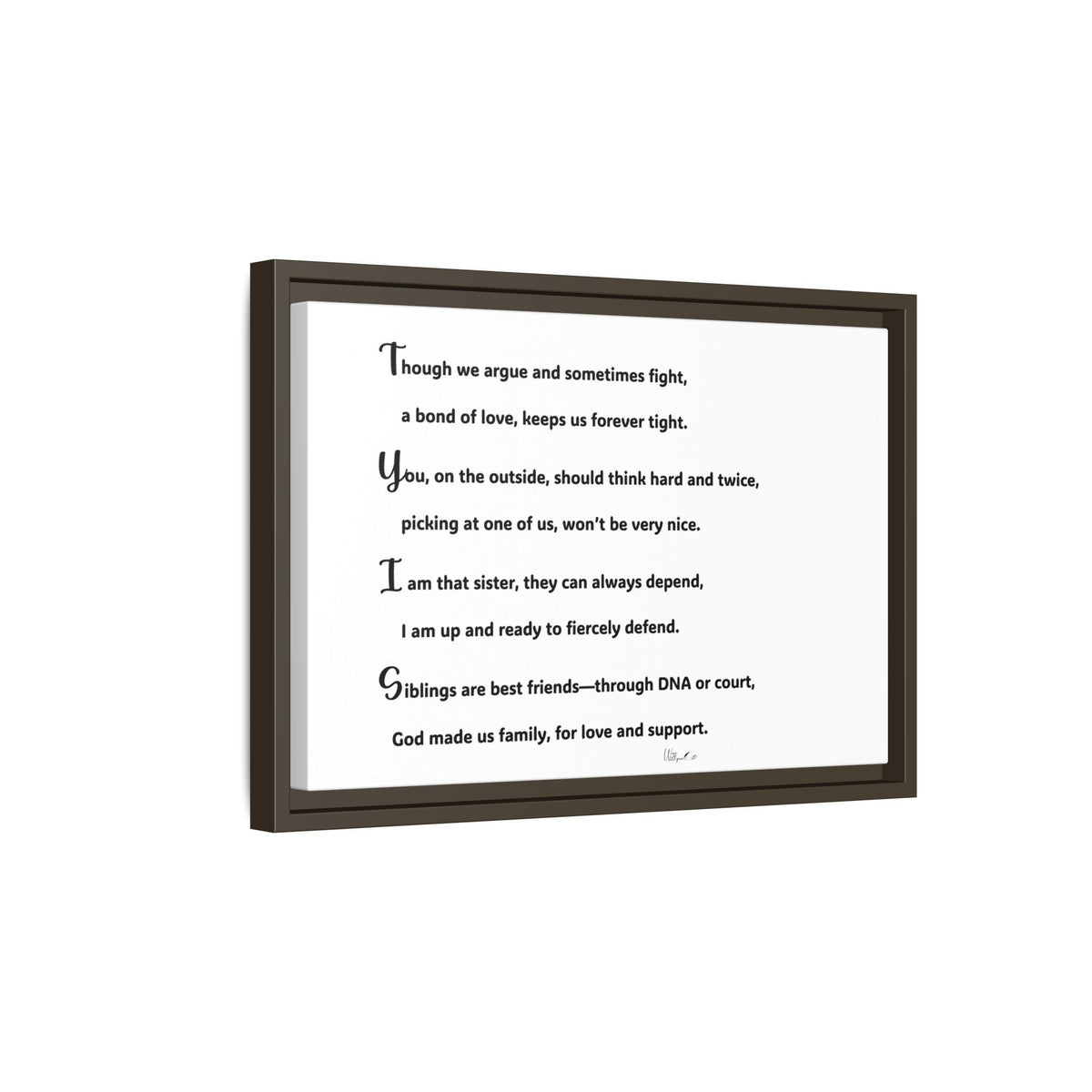 Matte Canvas, Framed (Multi-color)