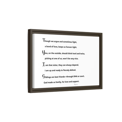 Matte Canvas, Framed (Multi-color)