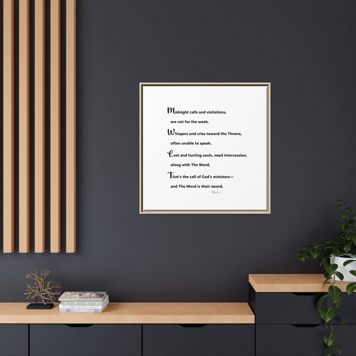 Matte Canvas, Framed (Multi-color)