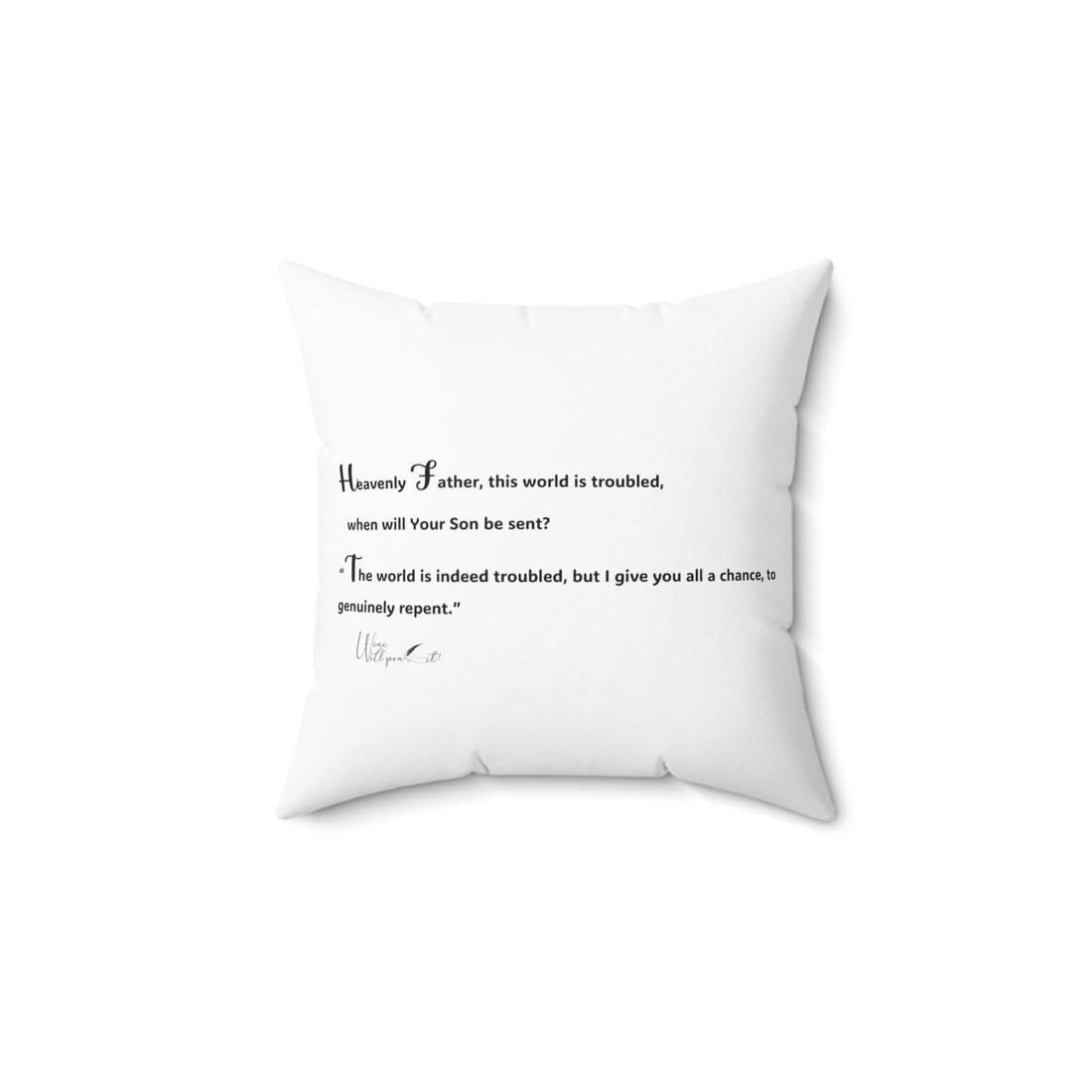 Spun Polyester Square Pillow