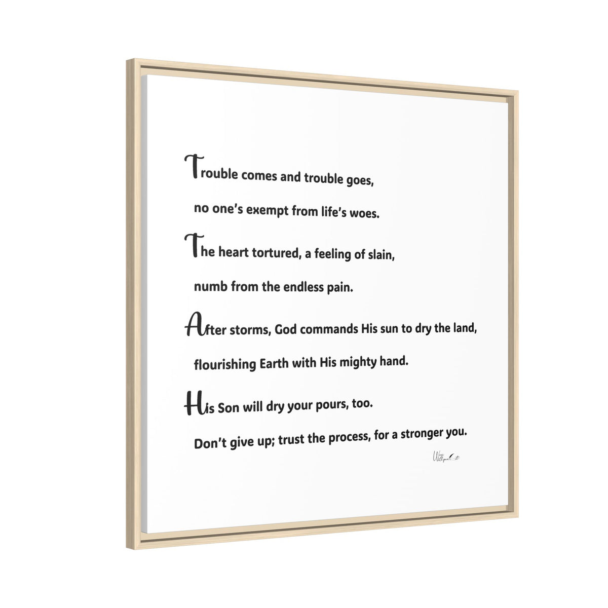 Matte Canvas, Framed (Multi-color)
