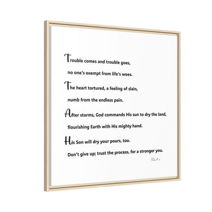 Matte Canvas, Framed (Multi-color)