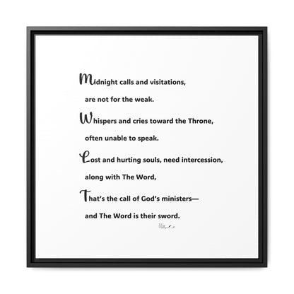 Matte Canvas, Framed (Multi-color)