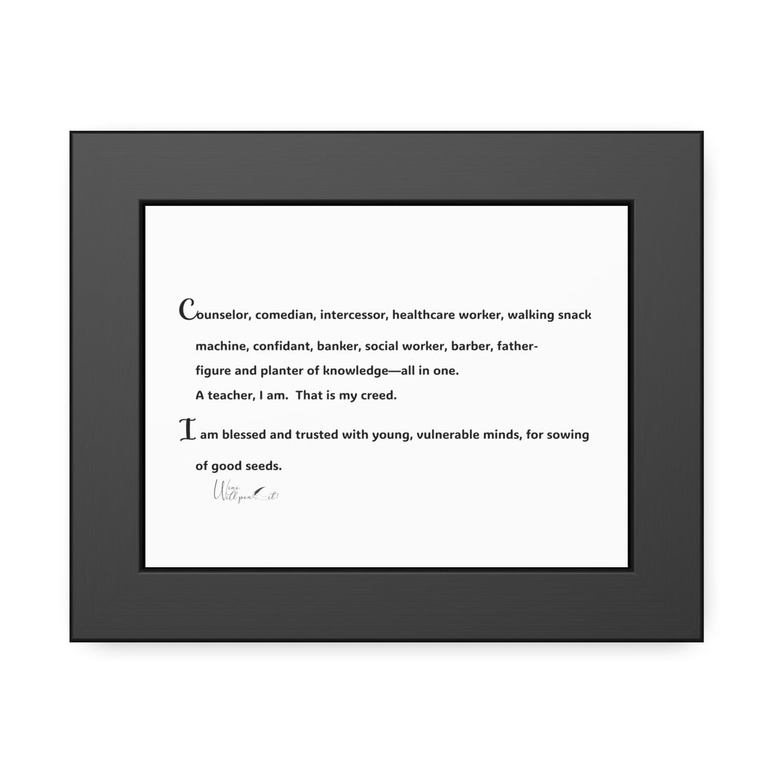 Framed Paper Posters