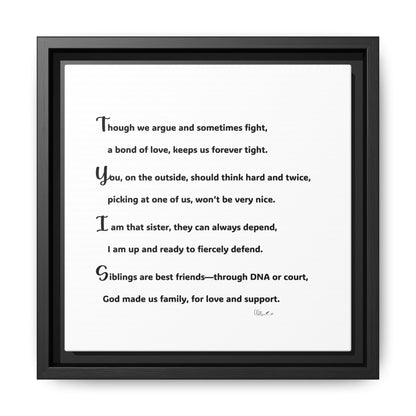 Matte Canvas, Framed (Multi-color)