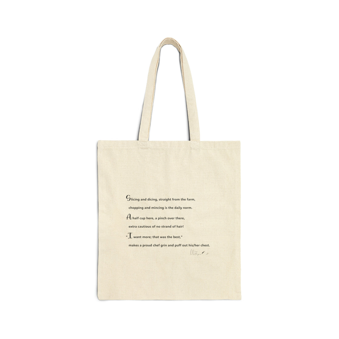 Cotton Canvas Tote Bag