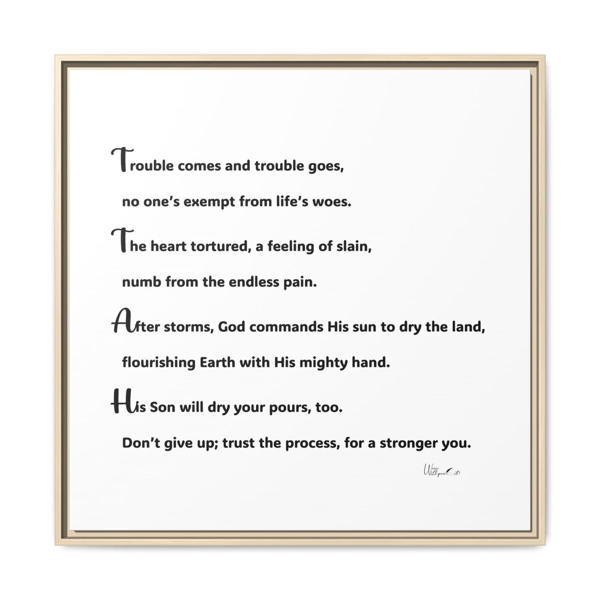 Matte Canvas, Framed (Multi-color)