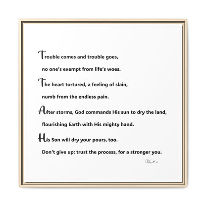 Matte Canvas, Framed (Multi-color)