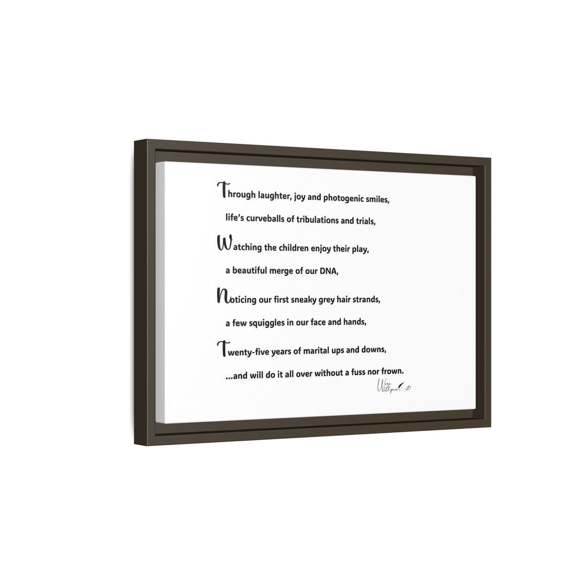 Matte Canvas, Framed (Multi-color)