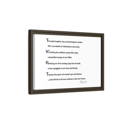 Matte Canvas, Framed (Multi-color)
