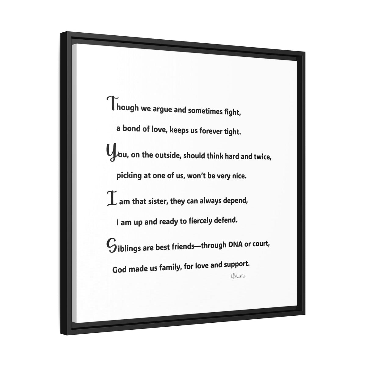 Matte Canvas, Framed (Multi-color)