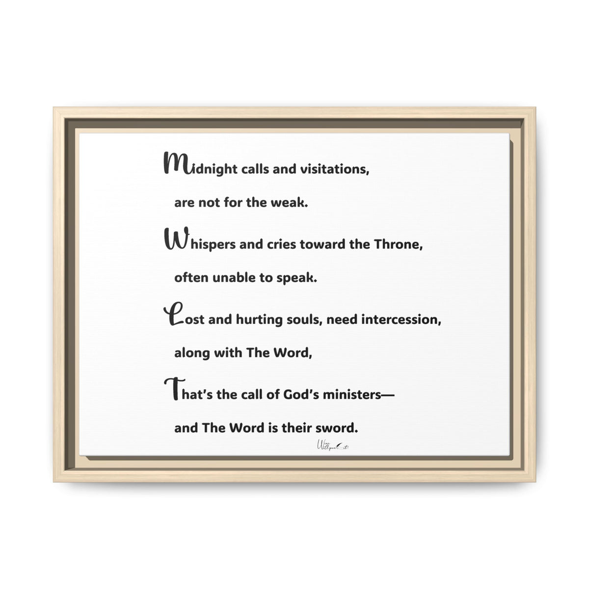 Matte Canvas, Framed (Multi-color)