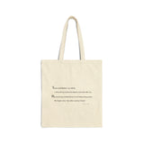 Cotton Canvas Tote Bag