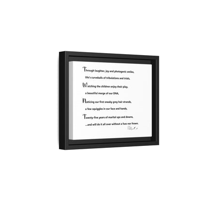 Matte Canvas, Framed (Multi-color)