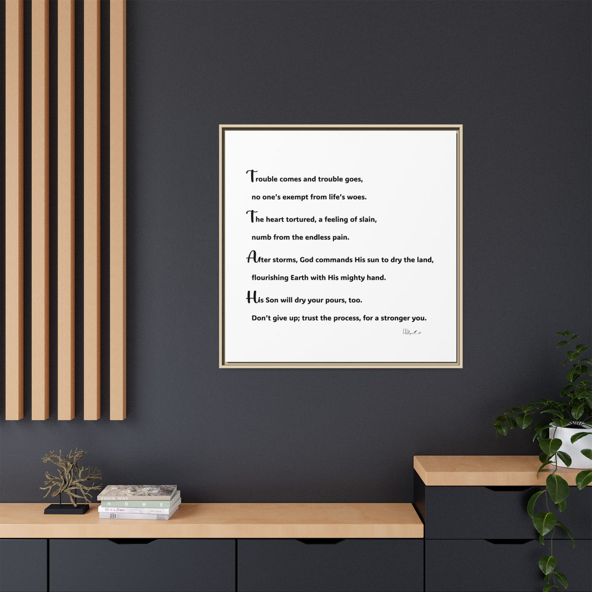 Matte Canvas, Framed (Multi-color)