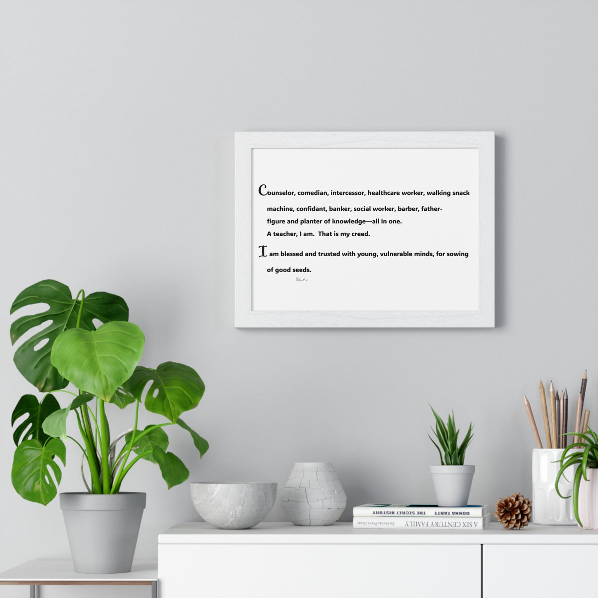 Horizontal Framed Poster