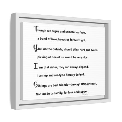Matte Canvas, Framed (Multi-color)