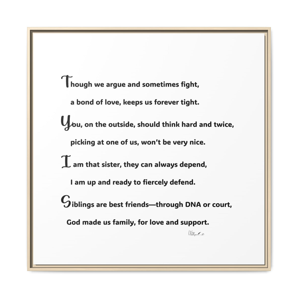 Matte Canvas, Framed (Multi-color)