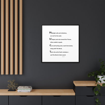 Matte Canvas, Framed (Multi-color)