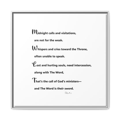 Matte Canvas, Framed (Multi-color)