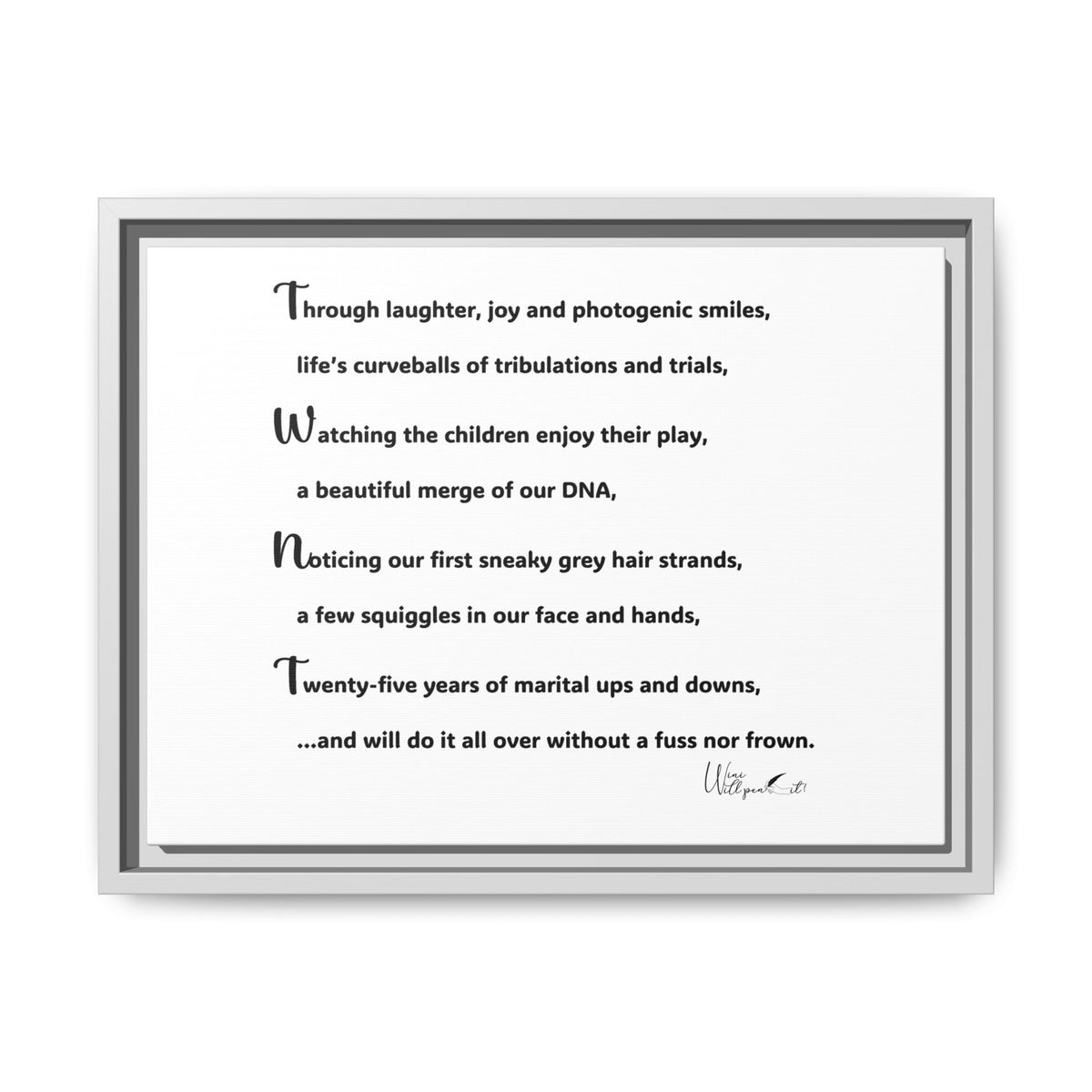Matte Canvas, Framed (Multi-color)