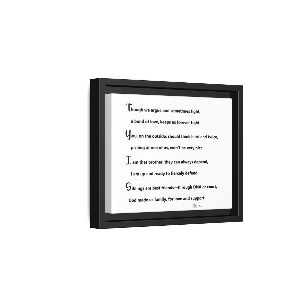 Matte Canvas, Framed (Multi-color)