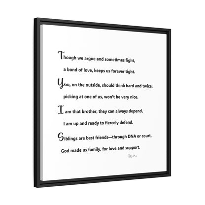 Matte Canvas, Framed (Multi-color)