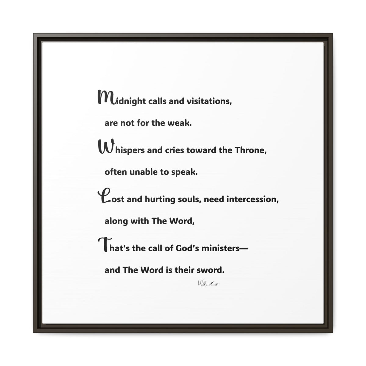 Matte Canvas, Framed (Multi-color)