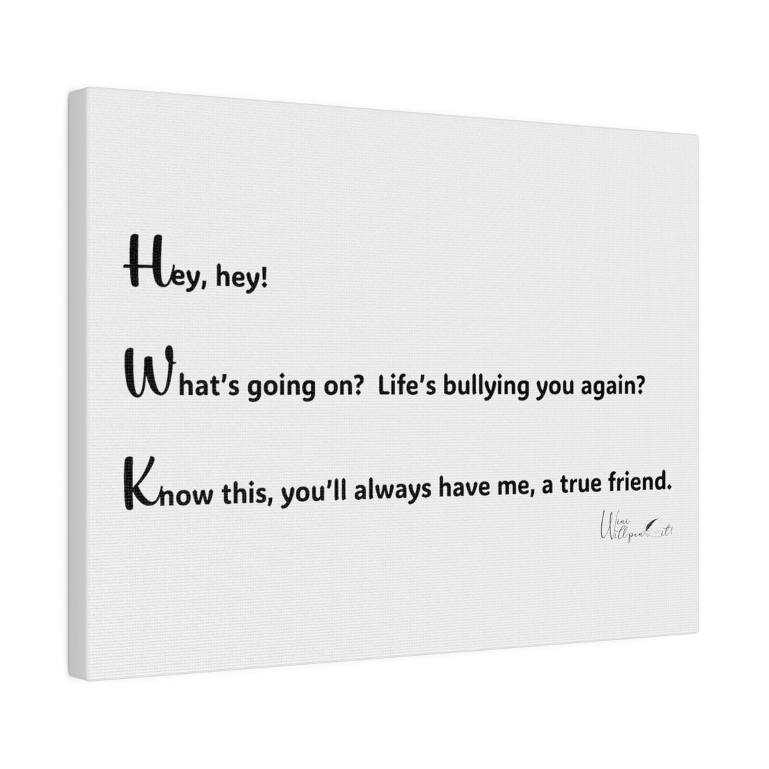 Matte Canvas, Stretched, 0.75&quot;