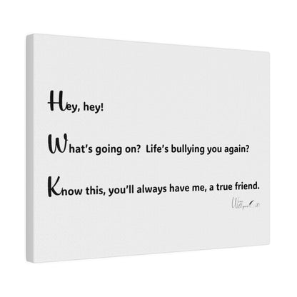 Matte Canvas, Stretched, 0.75&quot;