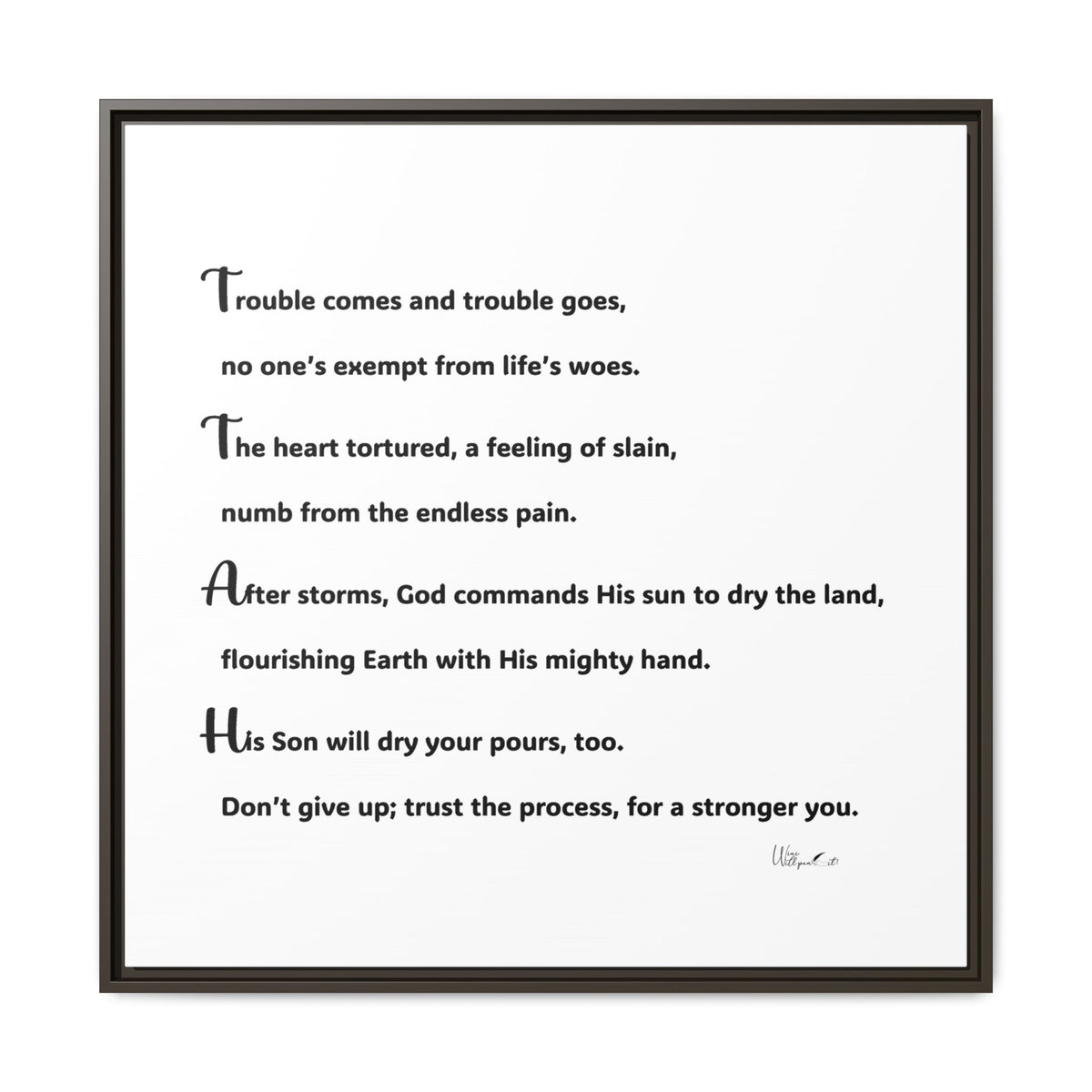 Matte Canvas, Framed (Multi-color)