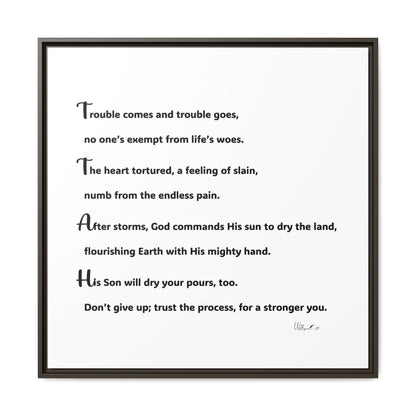 Matte Canvas, Framed (Multi-color)