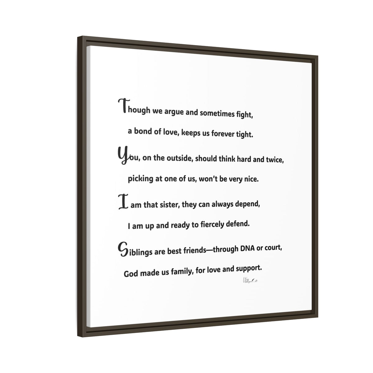 Matte Canvas, Framed (Multi-color)