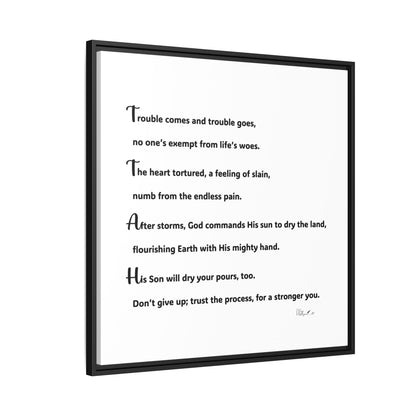 Matte Canvas, Framed (Multi-color)