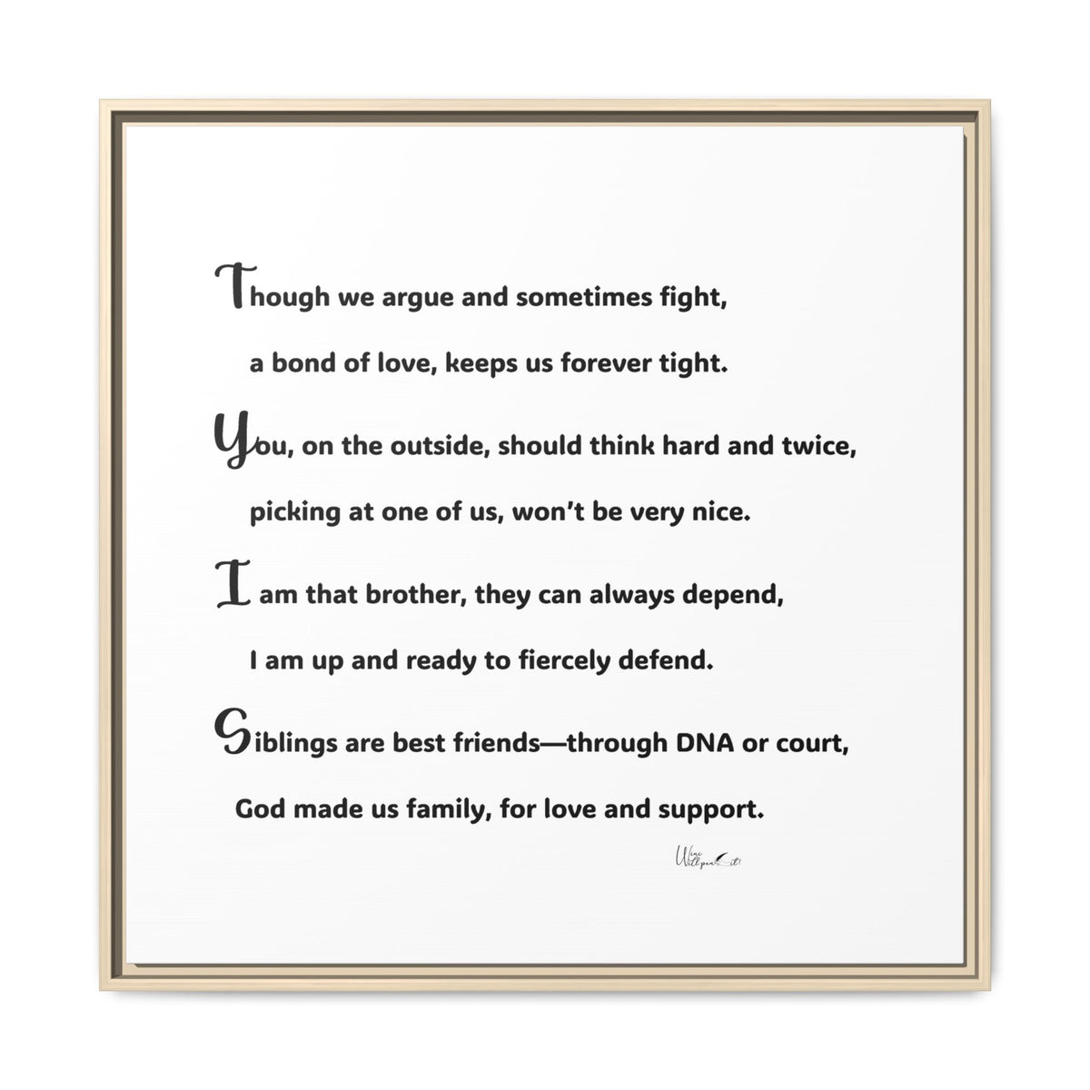 Matte Canvas, Framed (Multi-color)