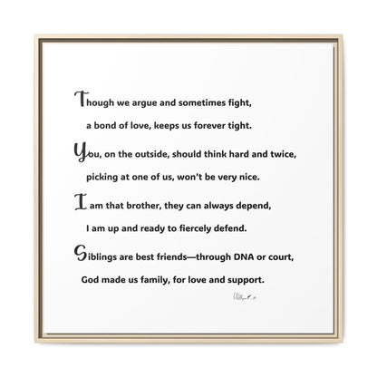 Matte Canvas, Framed (Multi-color)