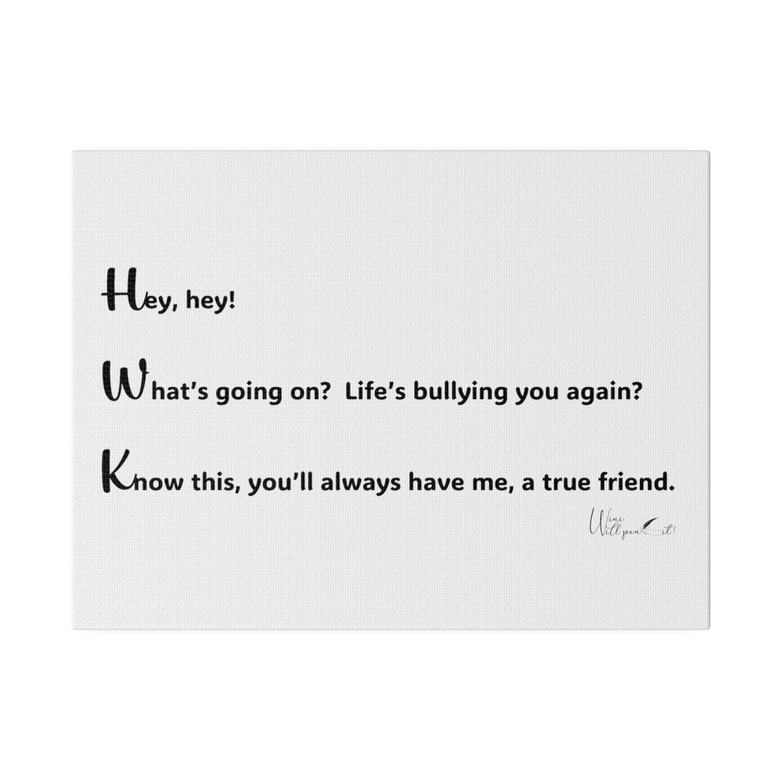 Matte Canvas, Stretched, 0.75"