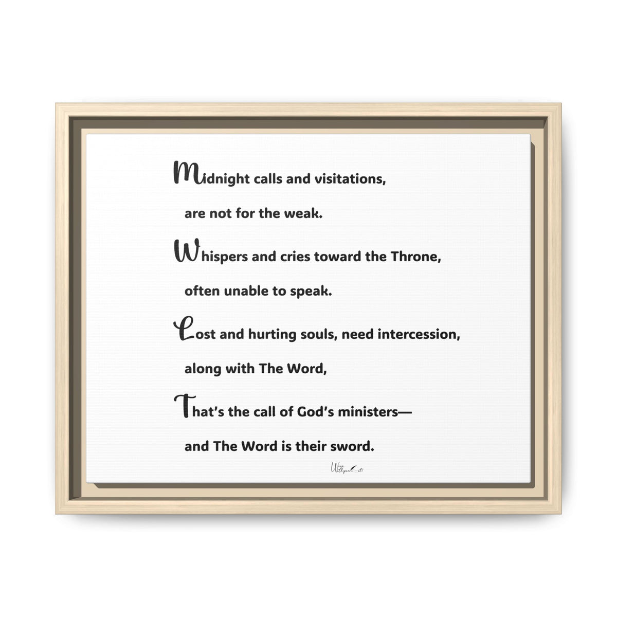 Matte Canvas, Framed (Multi-color)