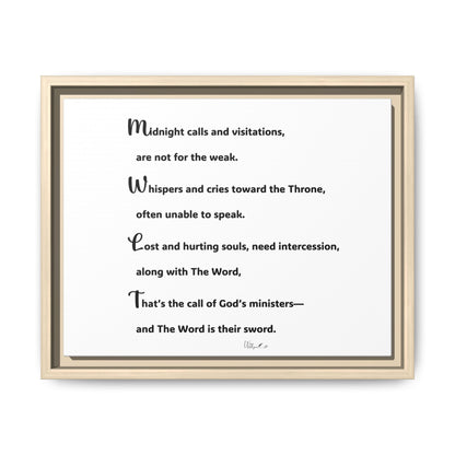 Matte Canvas, Framed (Multi-color)