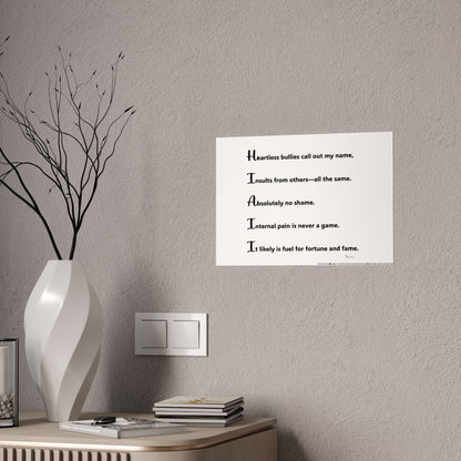 Gloss Posters