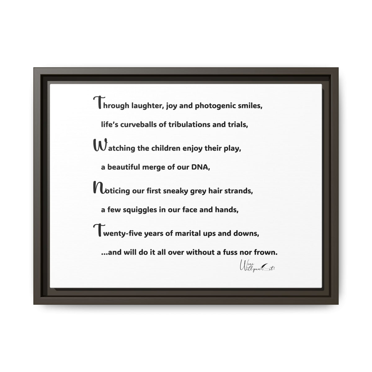 Matte Canvas, Framed (Multi-color)