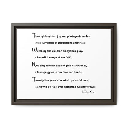 Matte Canvas, Framed (Multi-color)
