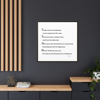 Matte Canvas, Framed (Multi-color)